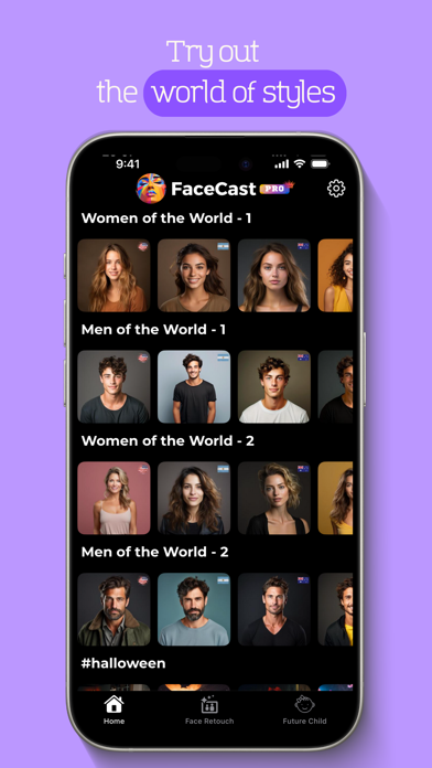 Screenshot #2 pour FaceCast - AI Photo Editor