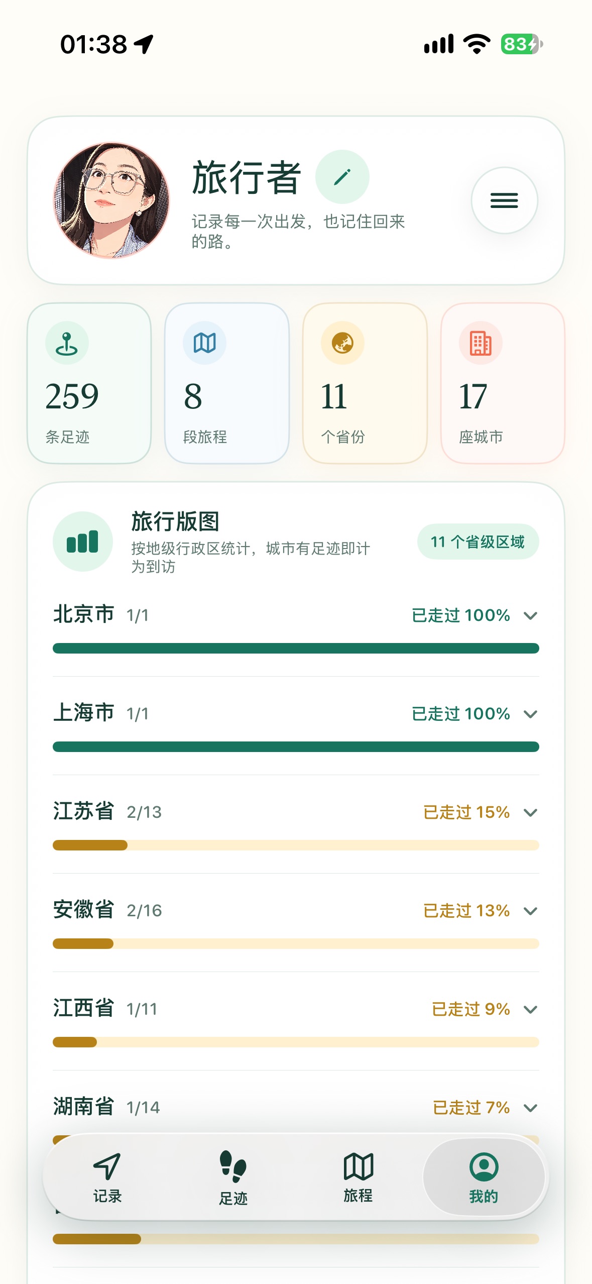 Screenshot 2 of 旅行迹-记录每一段旅行