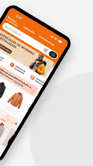 Captura de pantalla de App De Comercio B2B Alibaba en iPhone 2
