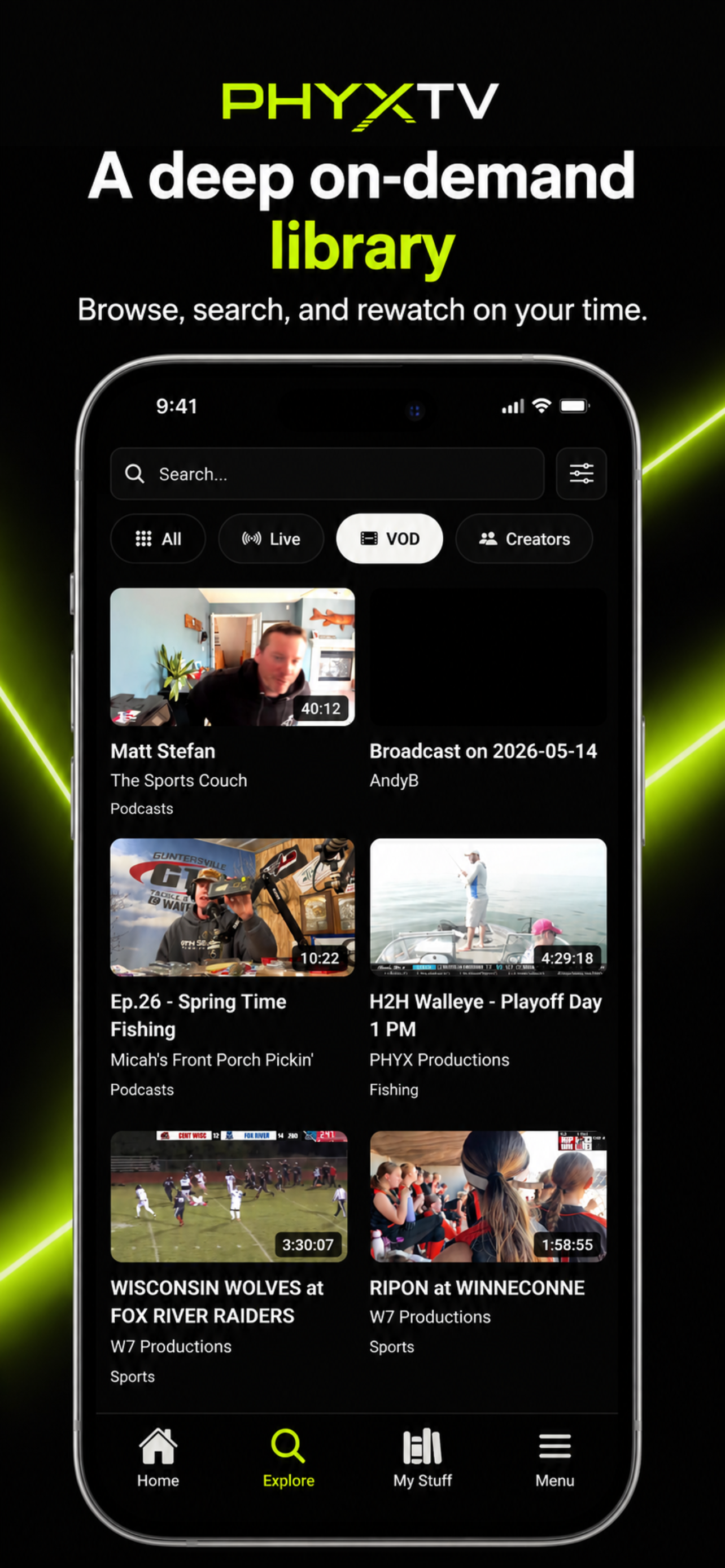 PHYXTV screenshot 4