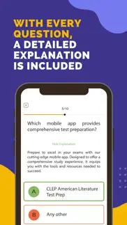 clep american literature exam iphone screenshot 3
