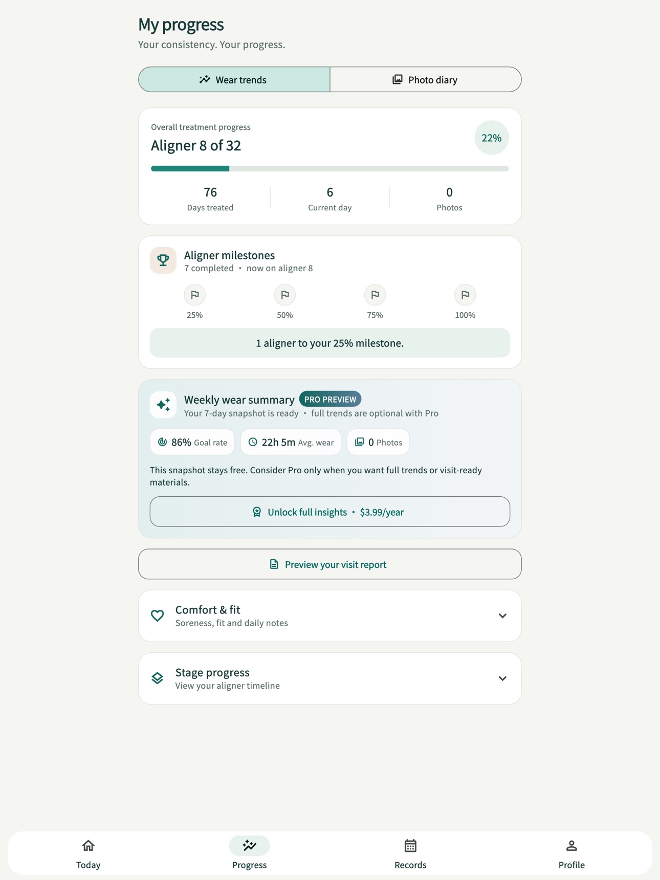 Screenshot 7 of Aligner Diary