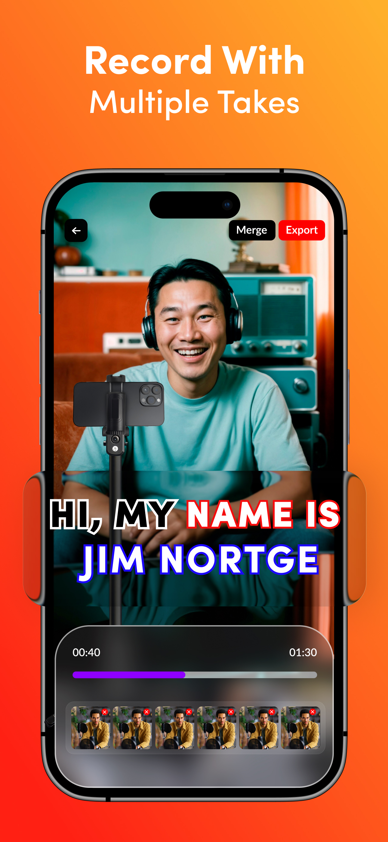 Teleprompter :Video Recording·