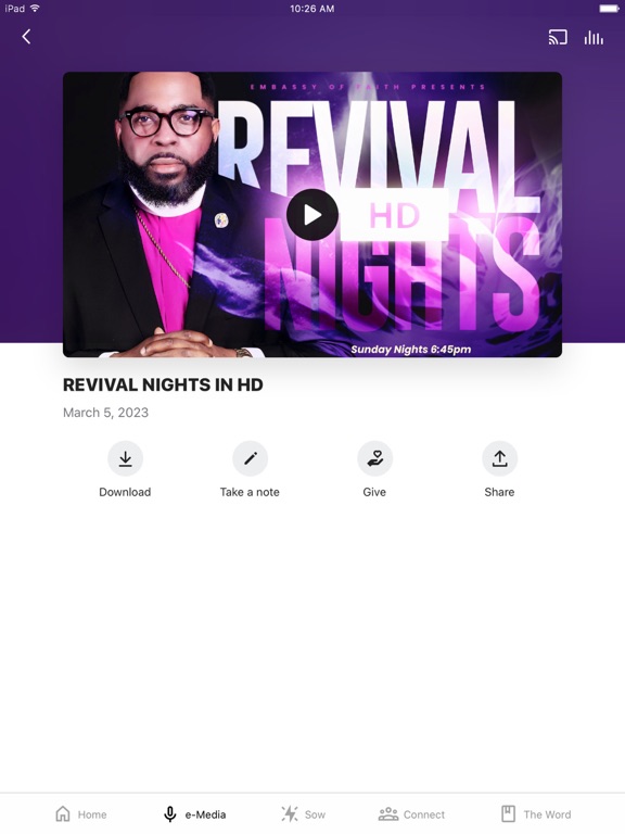 Embassy Church Memphis iPad screenshot 3 - Education app