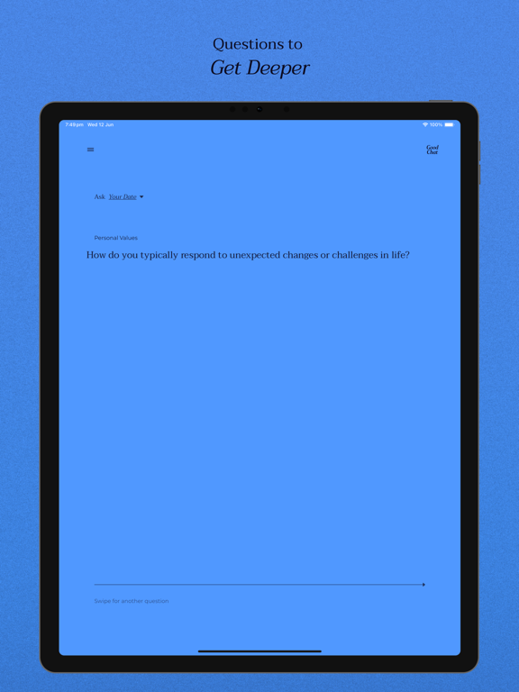 Good Chat iPad screenshot 4 - Games app
