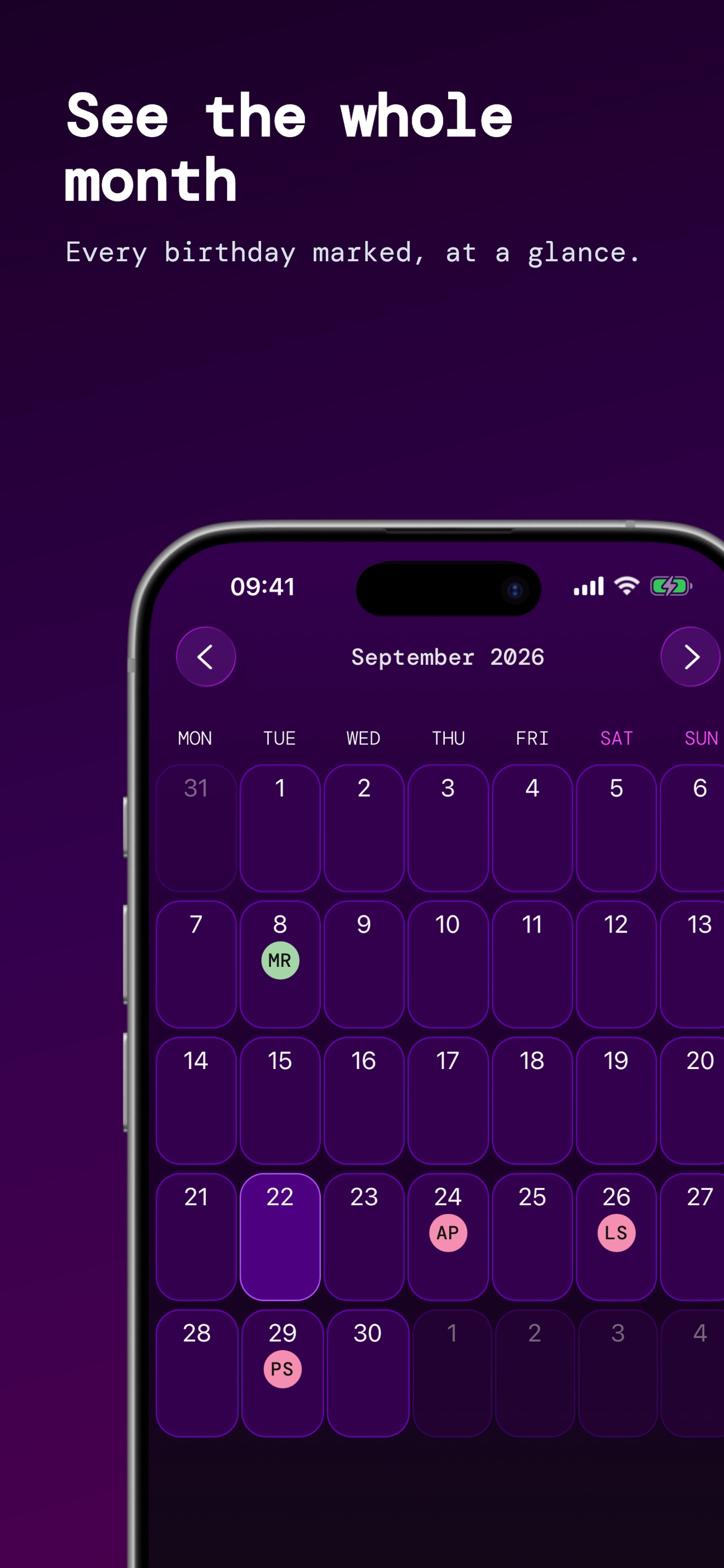 Screenshot 2 of Nyro - Birthday Reminder