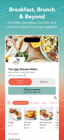 The Ugly Rooster Cafe iPhone screenshot