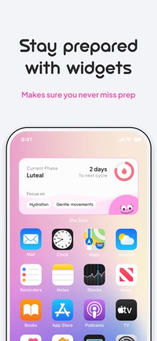 SheSync - Period Tracker iPhone screenshot