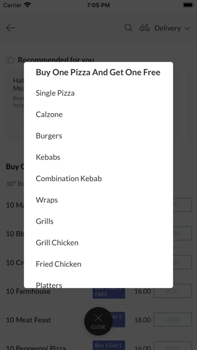 Manalos Pizza Grill House. Screenshot