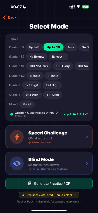 FlashMath Go Screenshot 1 of 4
