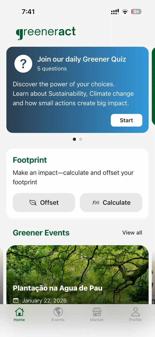 Screenshot #1 pour Greener Act