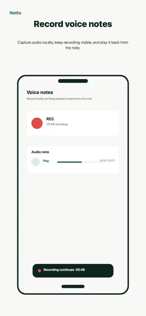 Notto: Notes, Ink, Voice screenshot 3