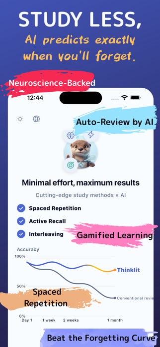Thinklit - AI Study Flashcards Screenshot 1 of 10