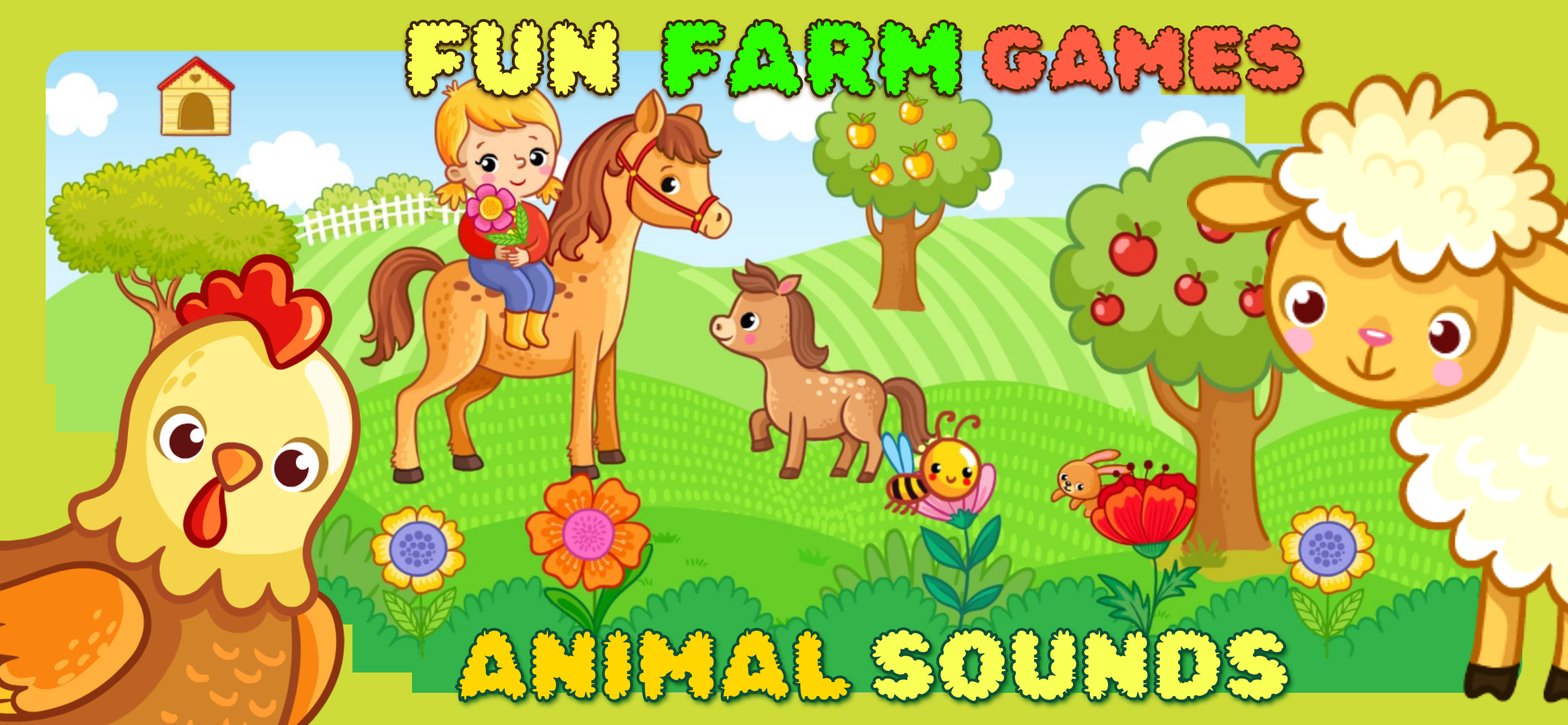 Funny Farm: toddler flashcards