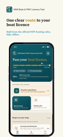 NSW Boat & PWC Licence Test iPhone screenshot