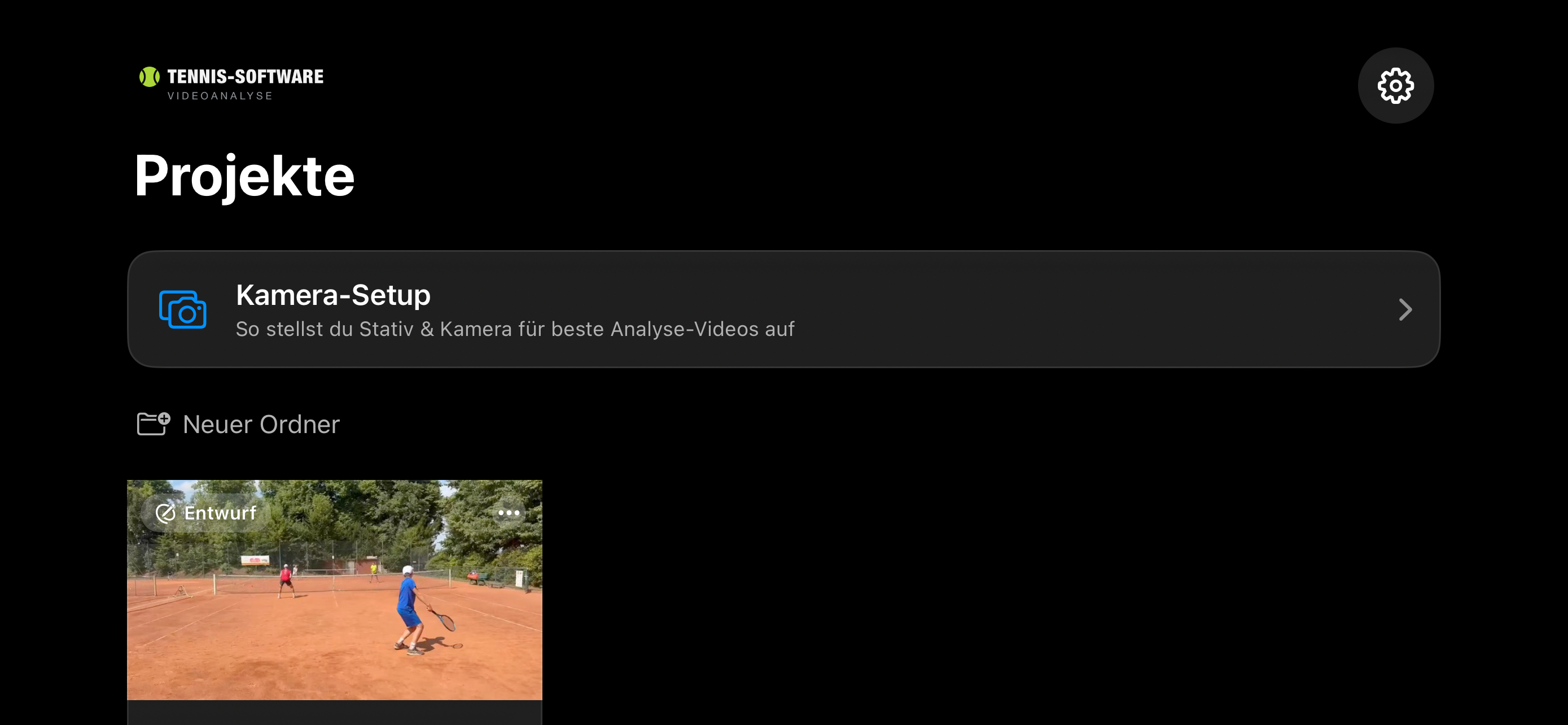 Videoanalyse – Tennis-Software screenshot 2