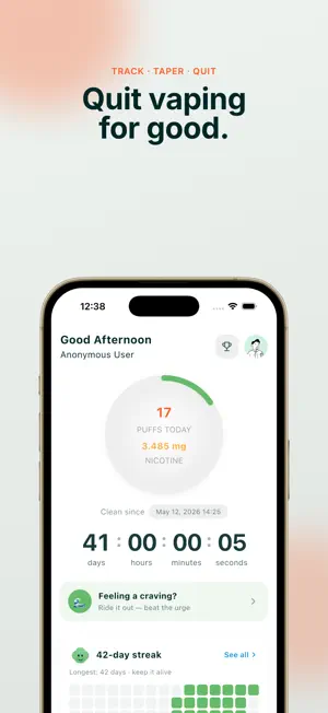 Quit Smoking & Vaping Counter screenshot 1