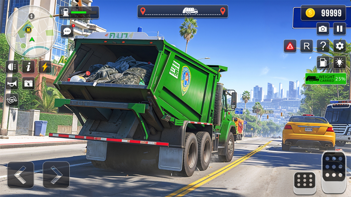 Garbage Truck Trash Cleaner 3d