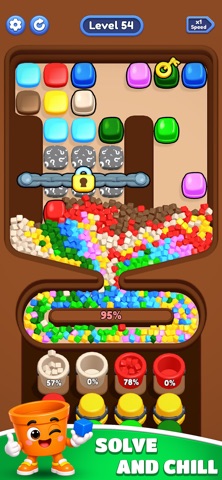 Color Cube Sort 3D iPhone screenshot
