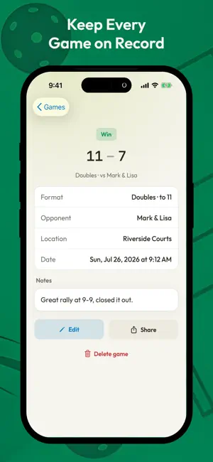 Dink Log: Pickleball Tracker screenshot 3