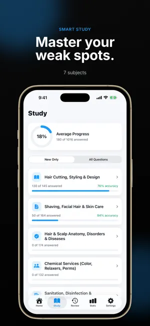 Barber Exam Prep: Board & Quiz screenshot 4