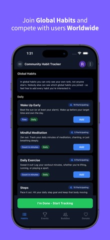 Community Habit Tracker Screenshot 2 of 8
