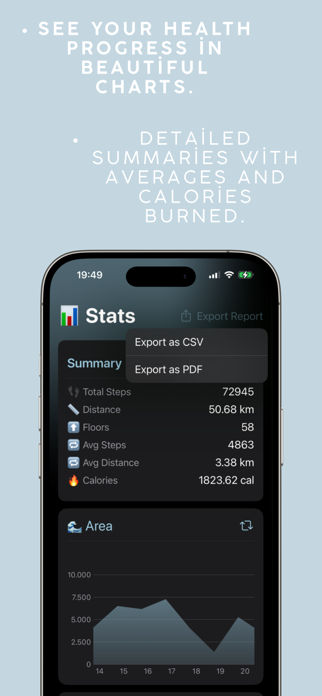 Daily Steps Counter: StepsUp++ Screenshot 2 of 7