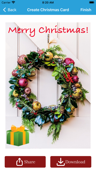 Christmas New Year Card Maker Screenshot