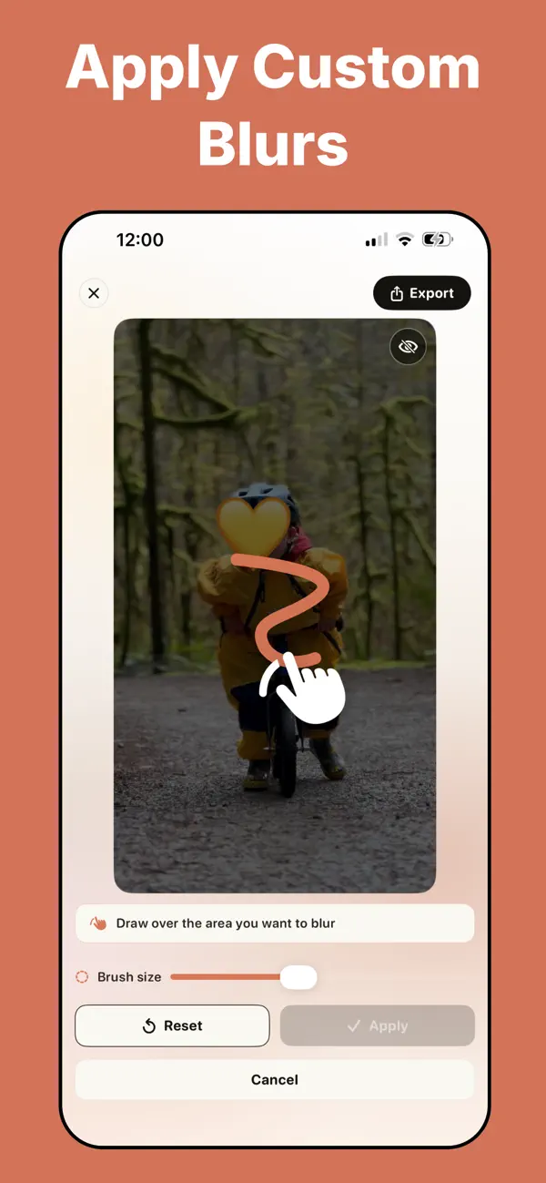 Screenshot #2 pour Kloak Blur Video & Photos