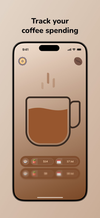 CoffeeCost: Expense Tracker Screenshot 1 of 4