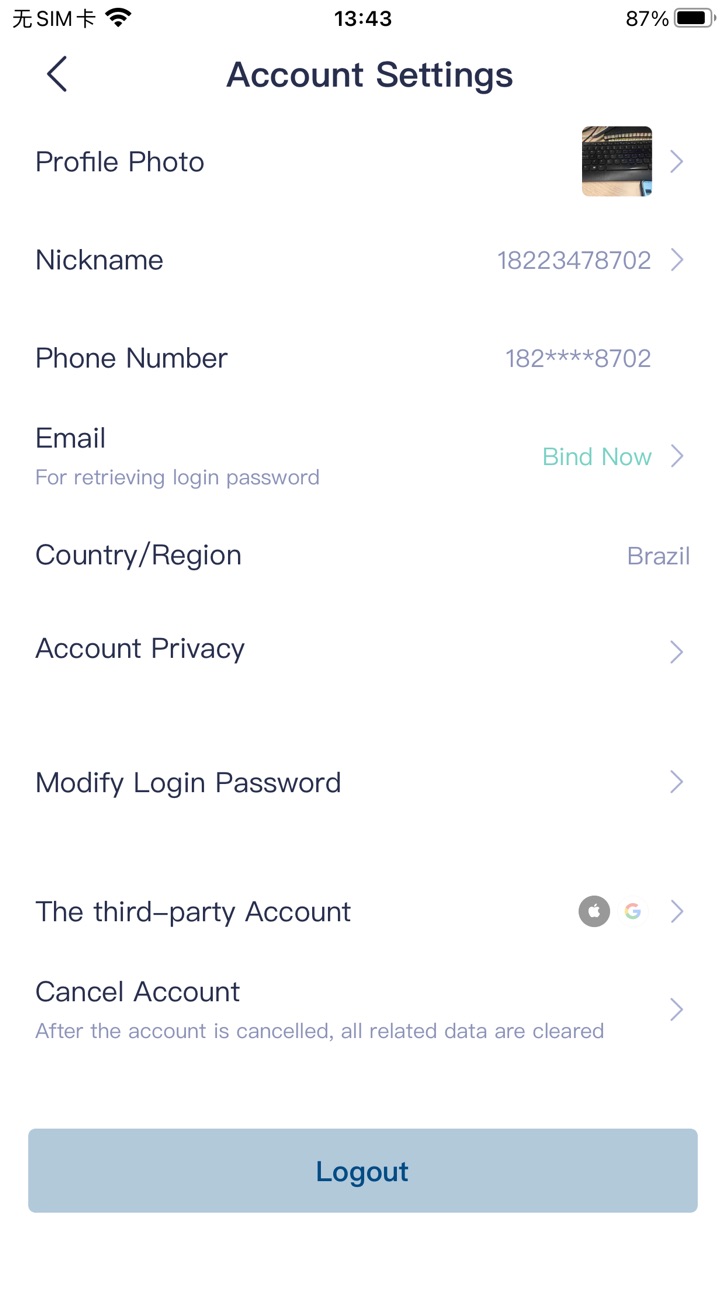 iPhone screenshot
