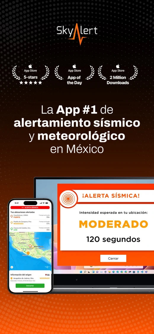SkyAlert: Alerta Sísmica MX screenshot 1