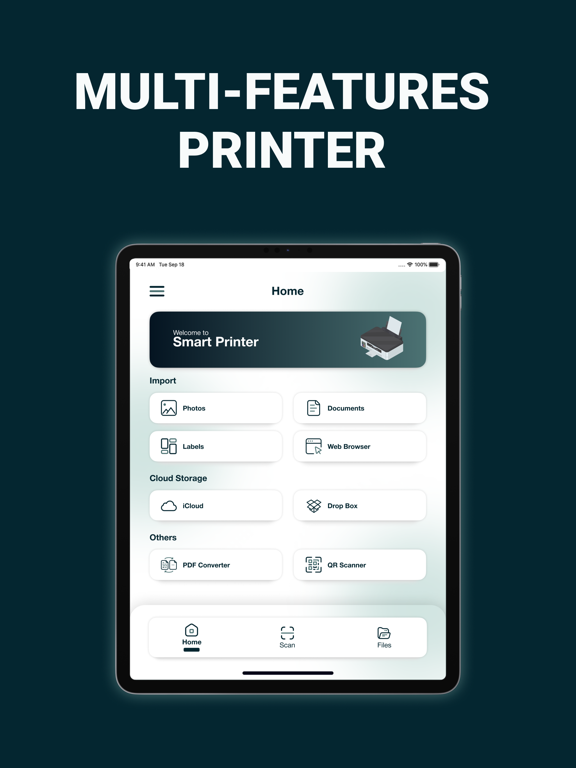 Print: Smart Wireless Printer iPad screenshot 2 - Productivity app