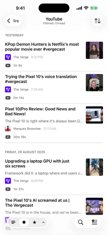 lire: RSS Reader screenshot 7 of 9