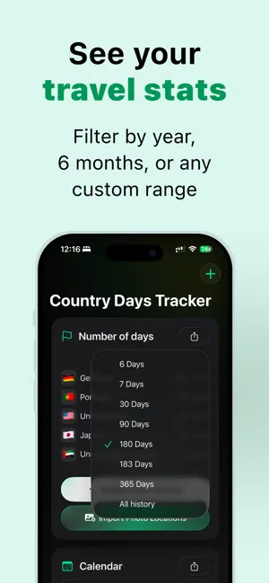 Days Abroad Counter TripTrack screenshot 3