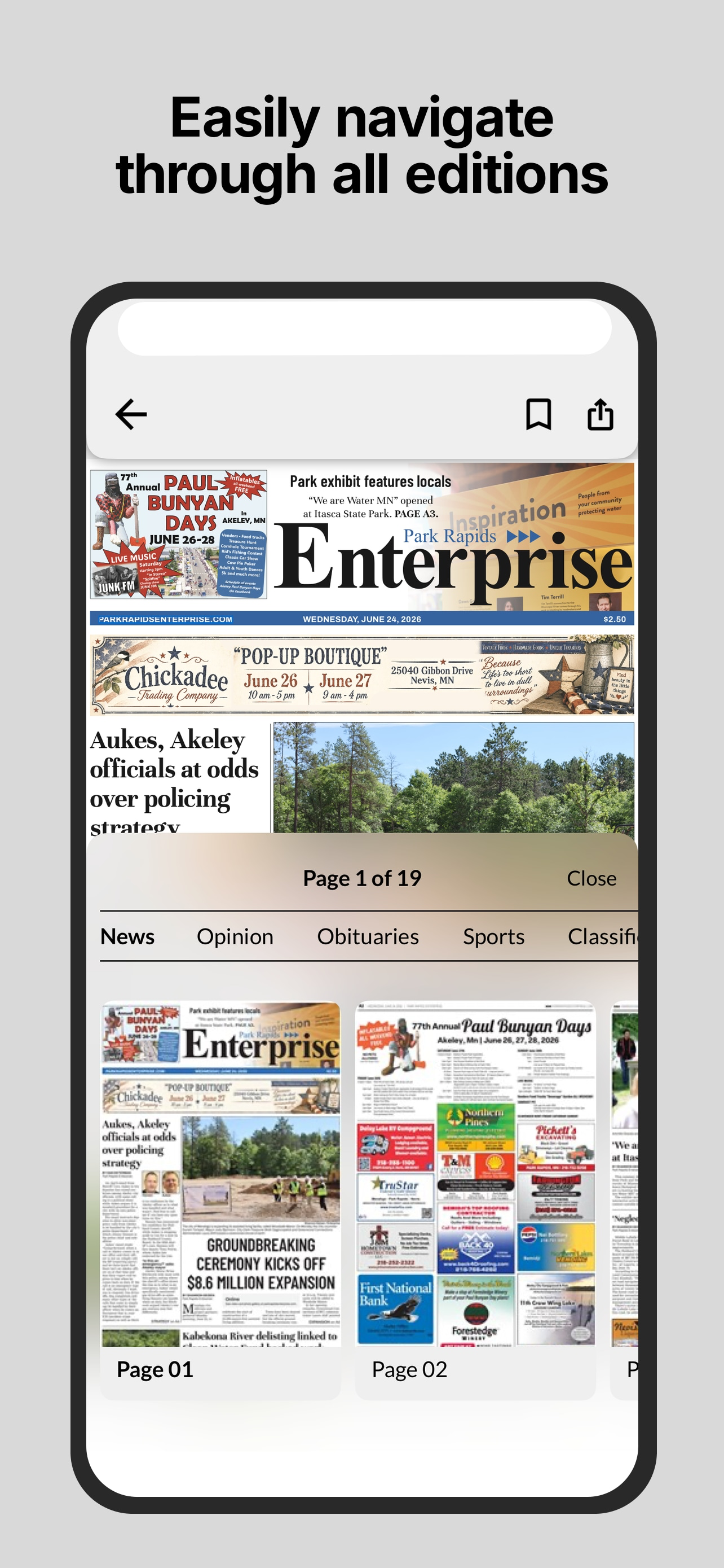 Park Rapids Enterprise E-paper screenshot 4