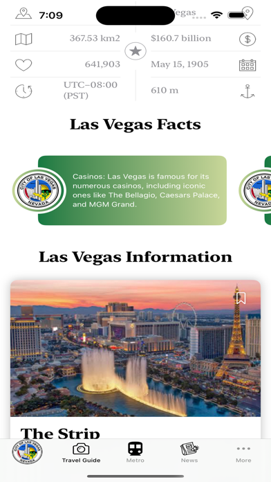 Las Vegas Guide and Subway map Screenshot