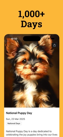 National Day: Calendar 2026 iPhone screenshot
