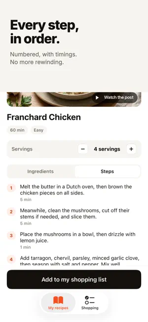 Bouillon: Video to Recipe screenshot 4