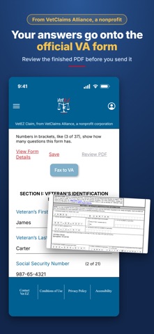 VetEZ Claim Screenshot 2 of 8