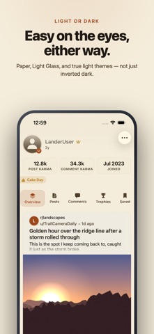 Lander App screenshot