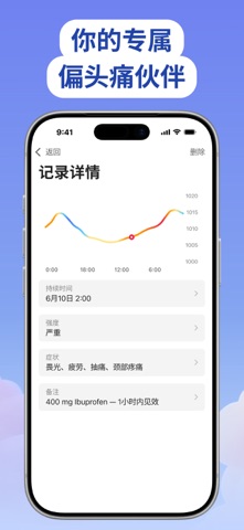 头痛偏头痛日记 Pressure Pal screenshot