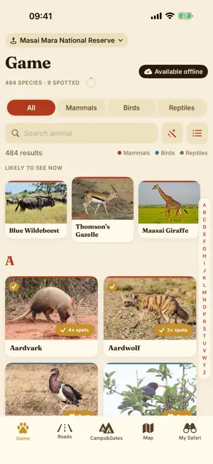 Masai Mara Safari: Map & Guide screenshot 2
