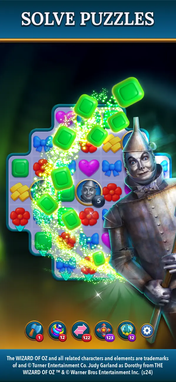 #2. The Wizard of Oz Magic Match 3 (iOS) De: Zynga Inc.