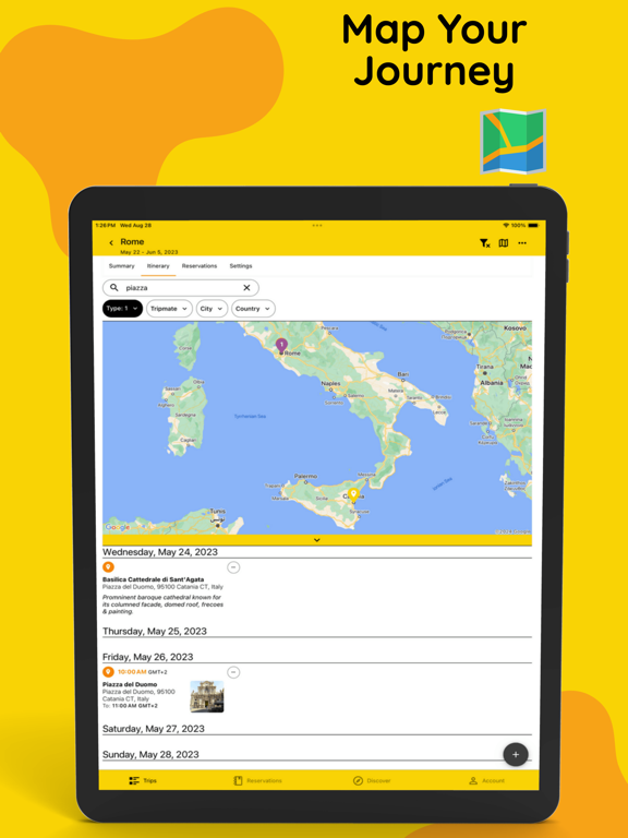 BTravelrs: Travel Planner iPad screenshot 3 - Travel app