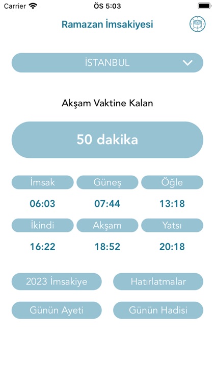 imsakiye Ramazan 2025