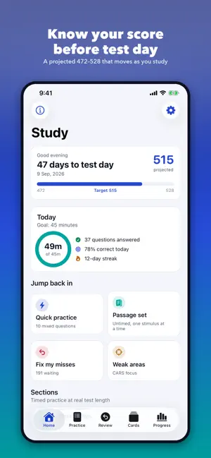 MCAT Prep 2026: Full Test screenshot 1