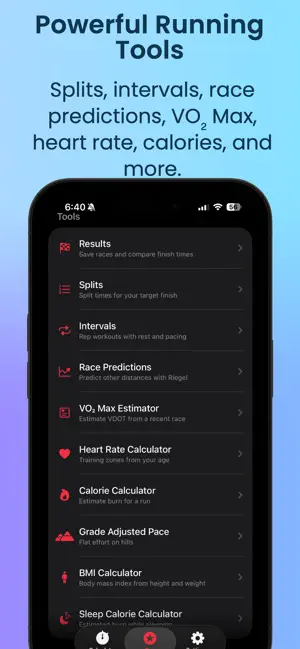 Race Pace: Running Calculators screenshot 3