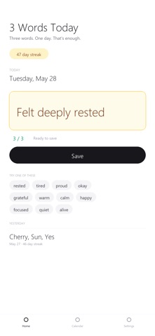 3 Words Today Screenshot 2 of 9