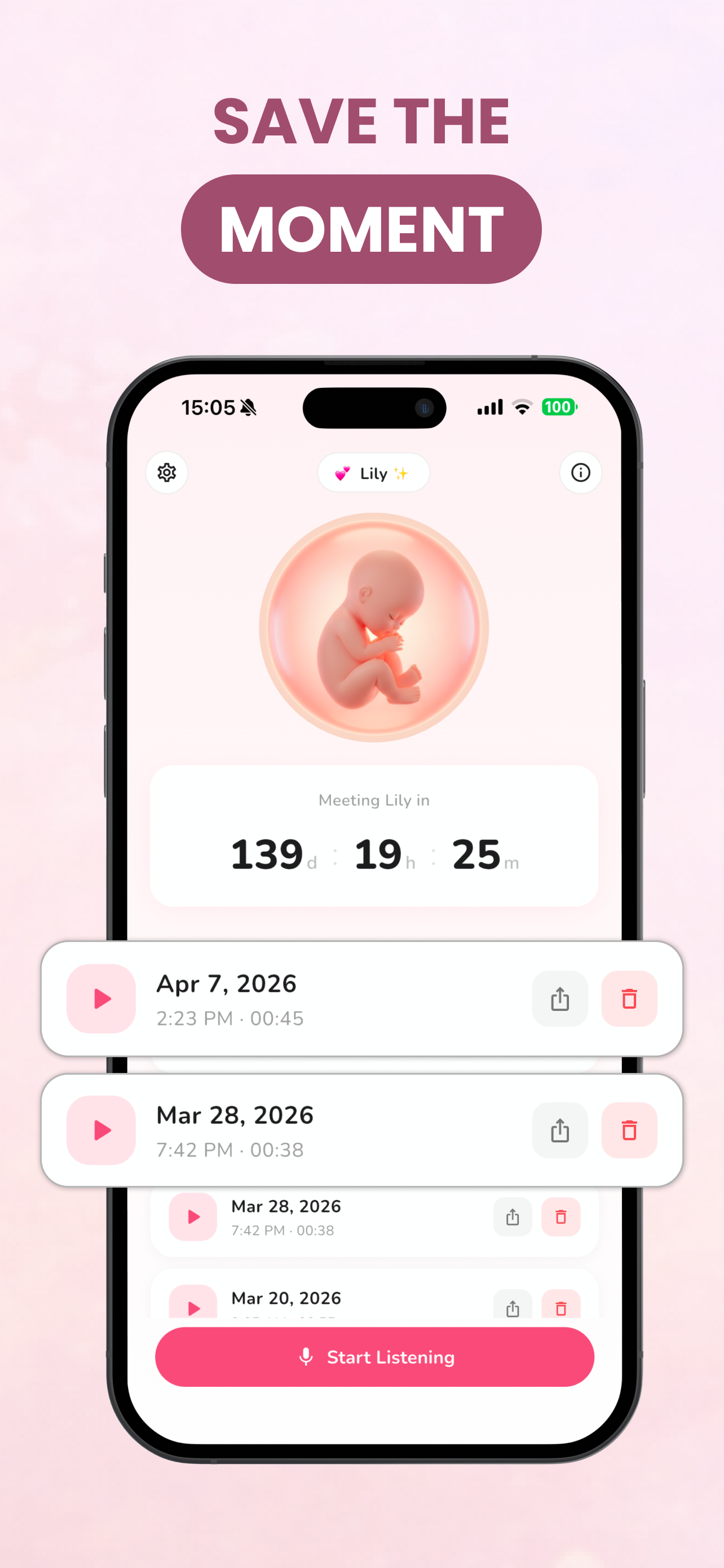 Baby Heartbeat Monitor: Bumpi screenshot 3